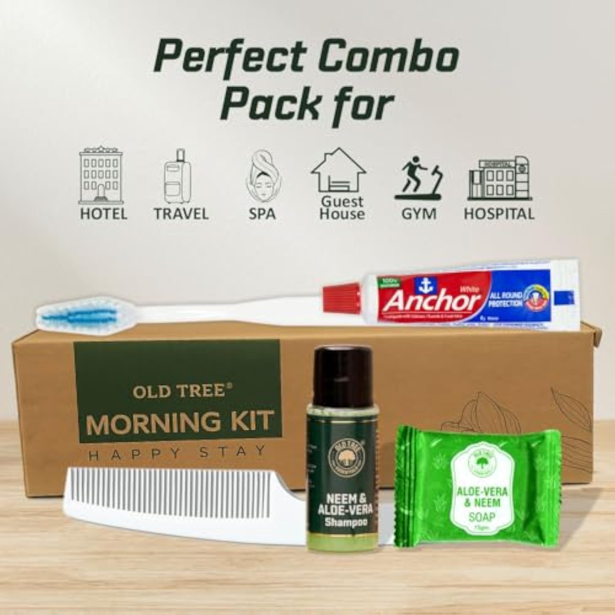Pack of 50 Hotel Guest Toiletry Kits with Shampoo & Soap
